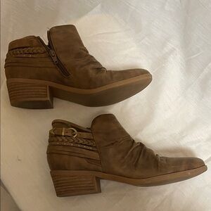 BareTraps Tan Ankle Booties